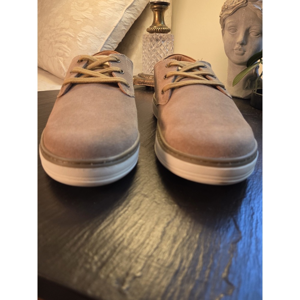Florsheim Men's Caper PT Lace Suede Plain Toe Oxfords Sand US Sz 8.5W NEW! $100 - Picture 4 of 10